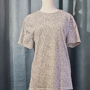 Express Green and White Short Sleeve Tee